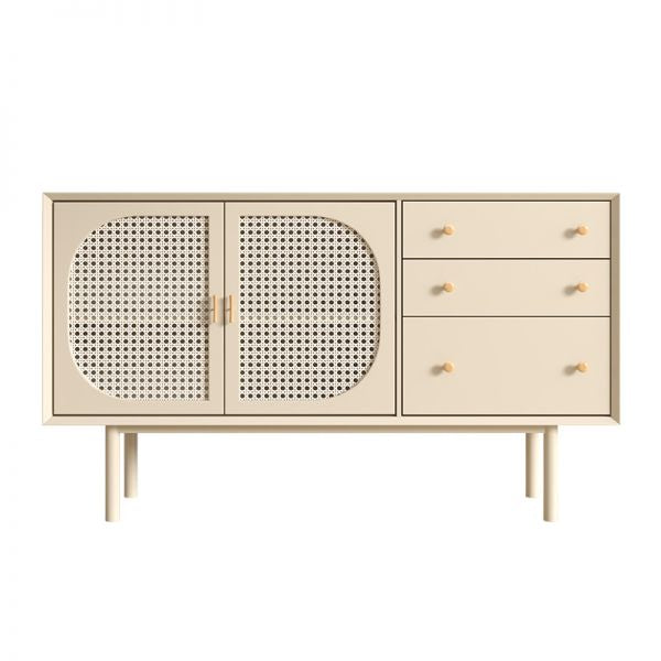 Rain rattan side board