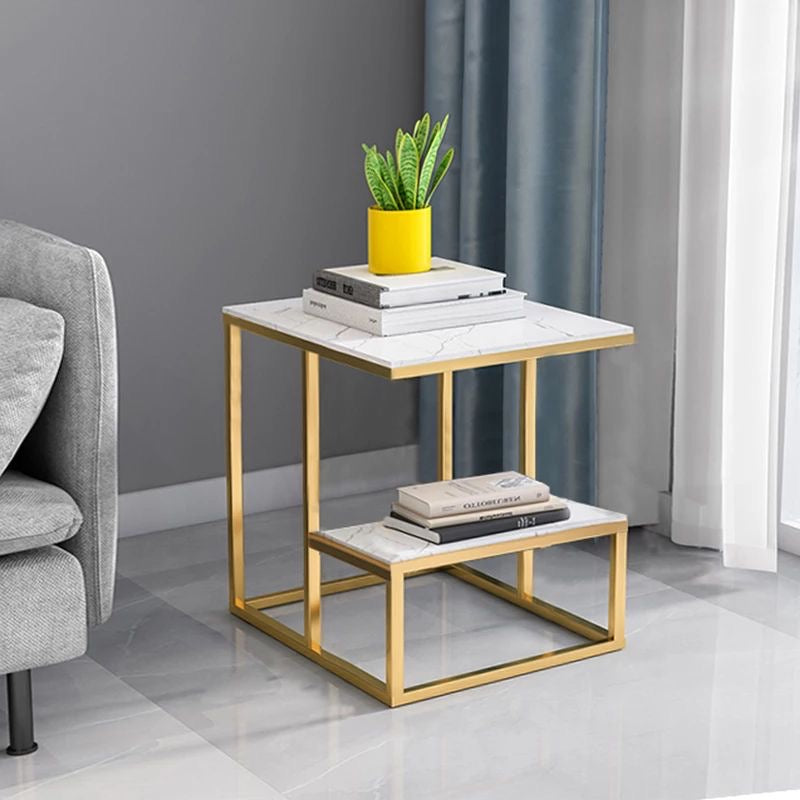Coffee table/side table/ nesting table with metal stand for home, living room