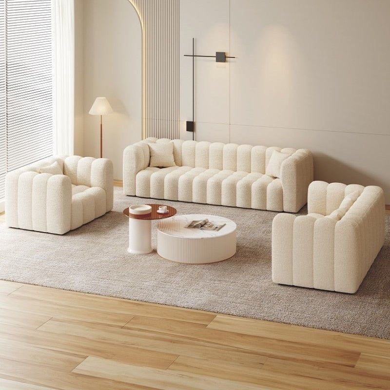 Cloud Channel Sofa Set – 3 Piece Collection