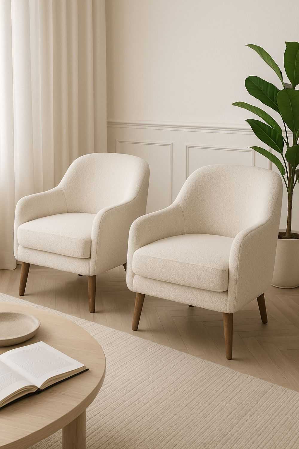 Serenité Sofa Chair Set 2-pcs by HomeVirsa