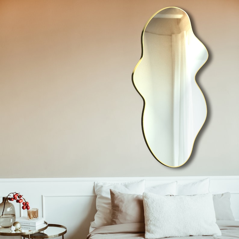 Irregular Shape Antique Mirror - unique Design