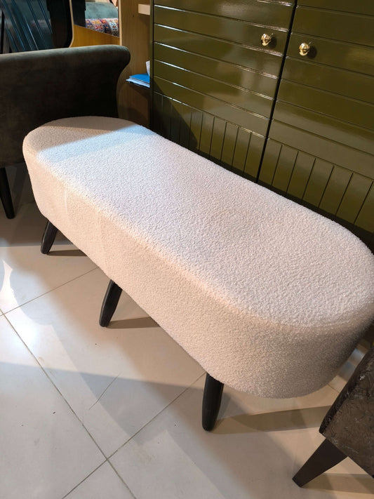 Luxurious 3-Seat Wood Capsule Stool | High-Quality Construction Home Virsa