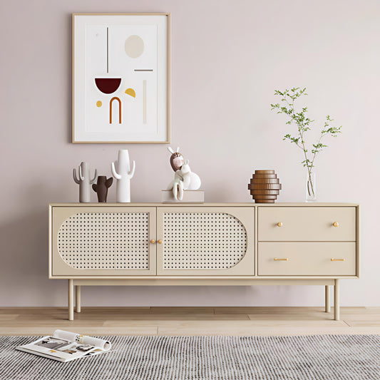 Lorenzo rattan console