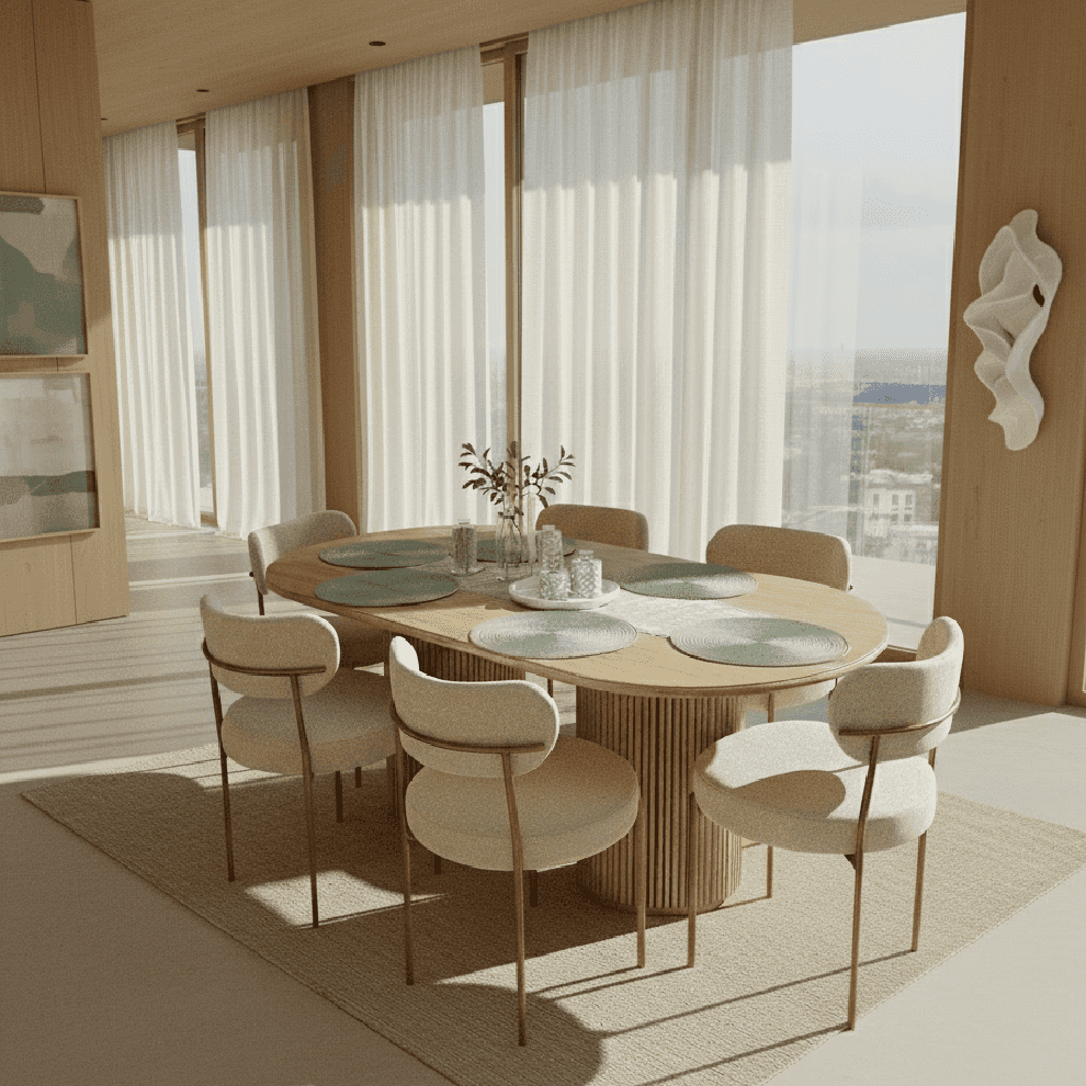 Alfa Modern Dining Table Golden