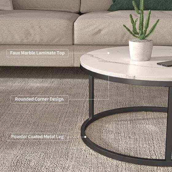 Table set for drawing room iron Base & Wooden Top