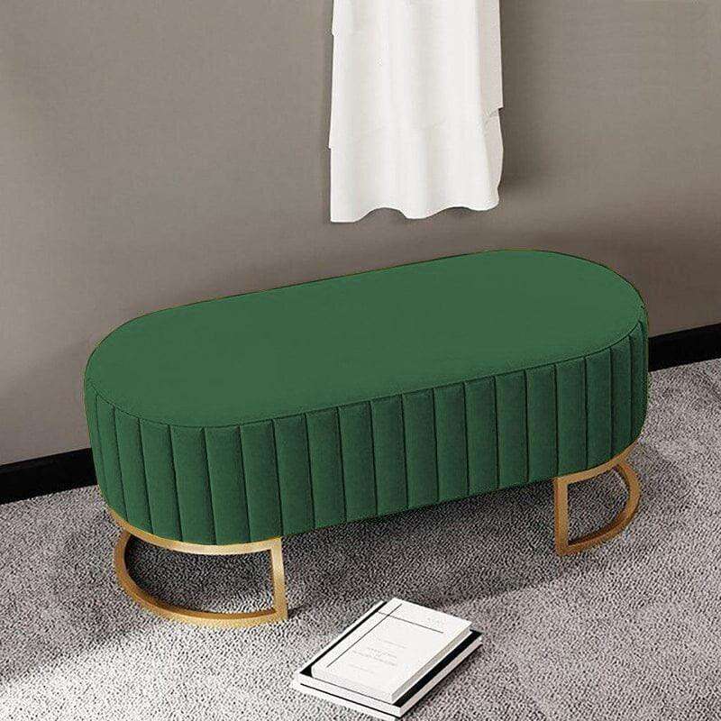 02 Seater Luxury Wooden Stool With Metal Stand. Home Virsa