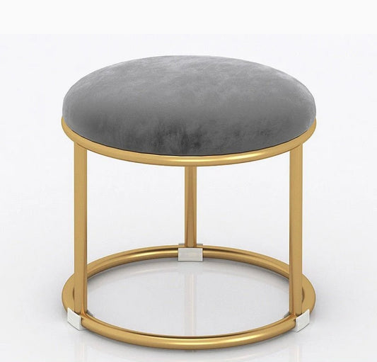 1 seater ottoman stool with metal legs