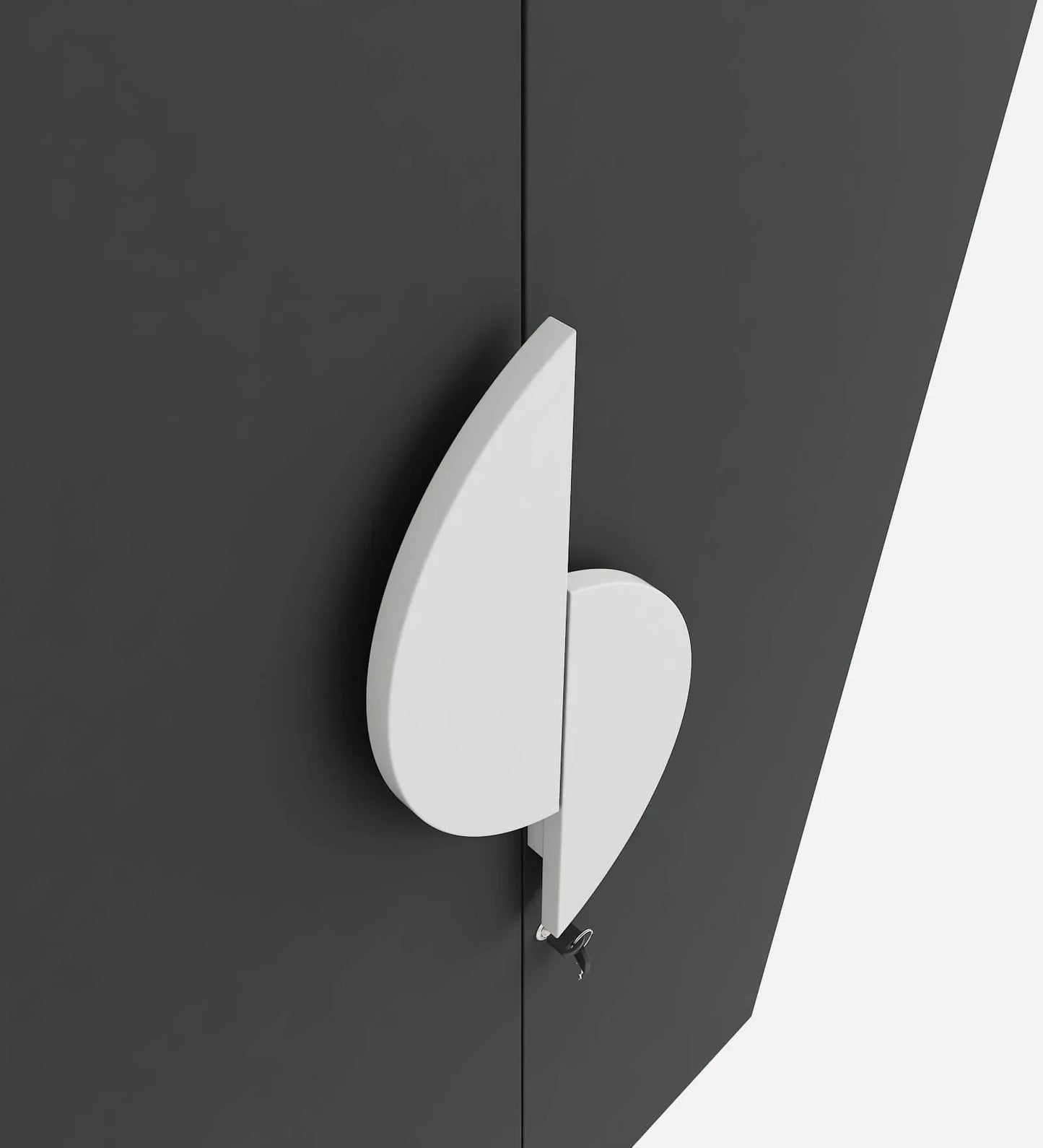 Wardrobe Multi-Section Wooden Cabinet with Smooth Closet Doors