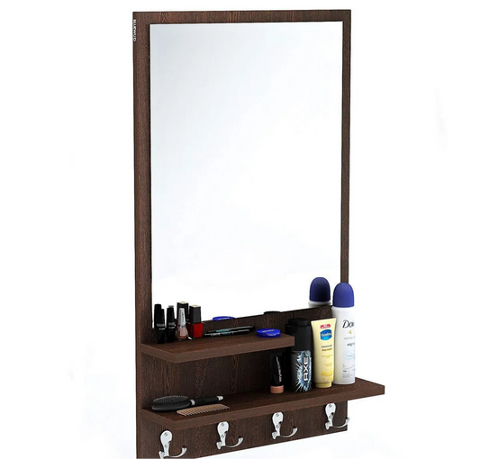 Fabulous wall mirror with shelf & hanging Hook