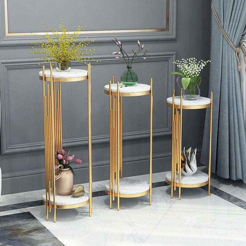 3 pcs set side table/ nesting table with metal stand for home, living room