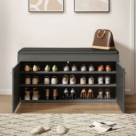 3 Tier Modern Shoe Racks for Entryway with 3 seater Home Virsa
