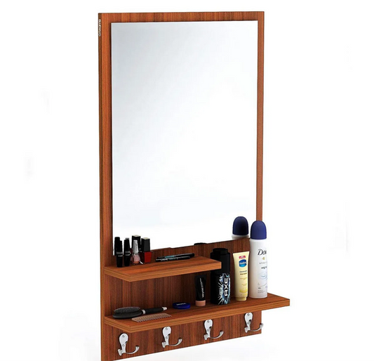 Fabulous wall mirror with shelf & hanging hook