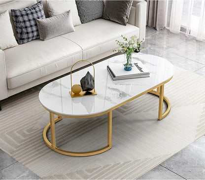 Modern Oval  Luxury Center  Table Set for  Living Room