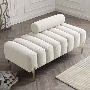 Teddy fabric bench