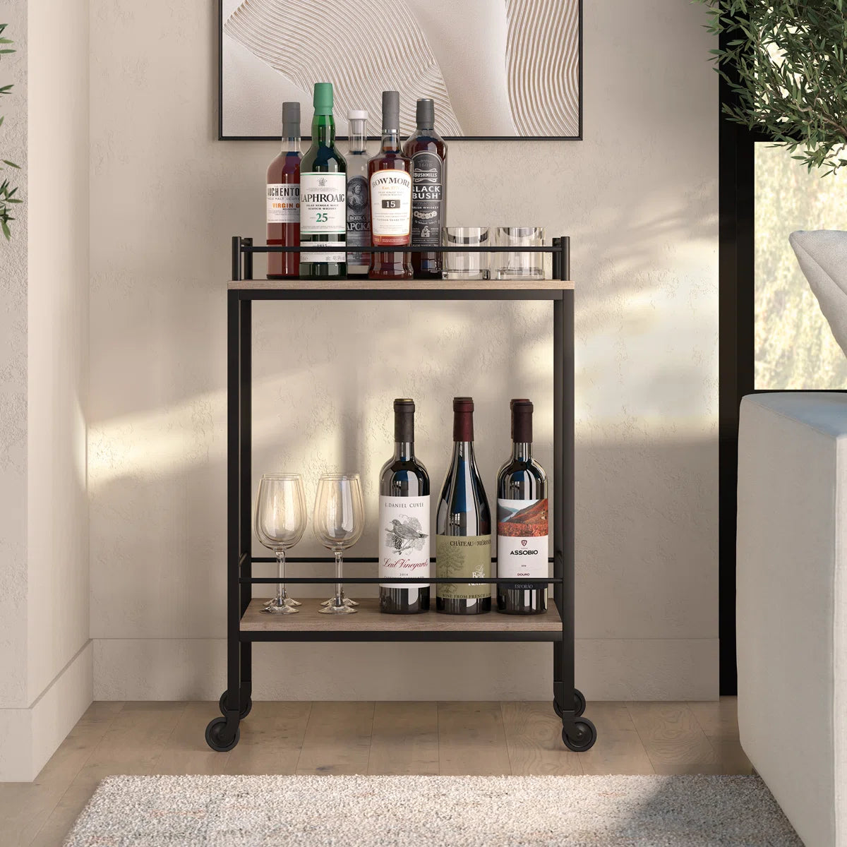 Barnes Metal Bar Cart