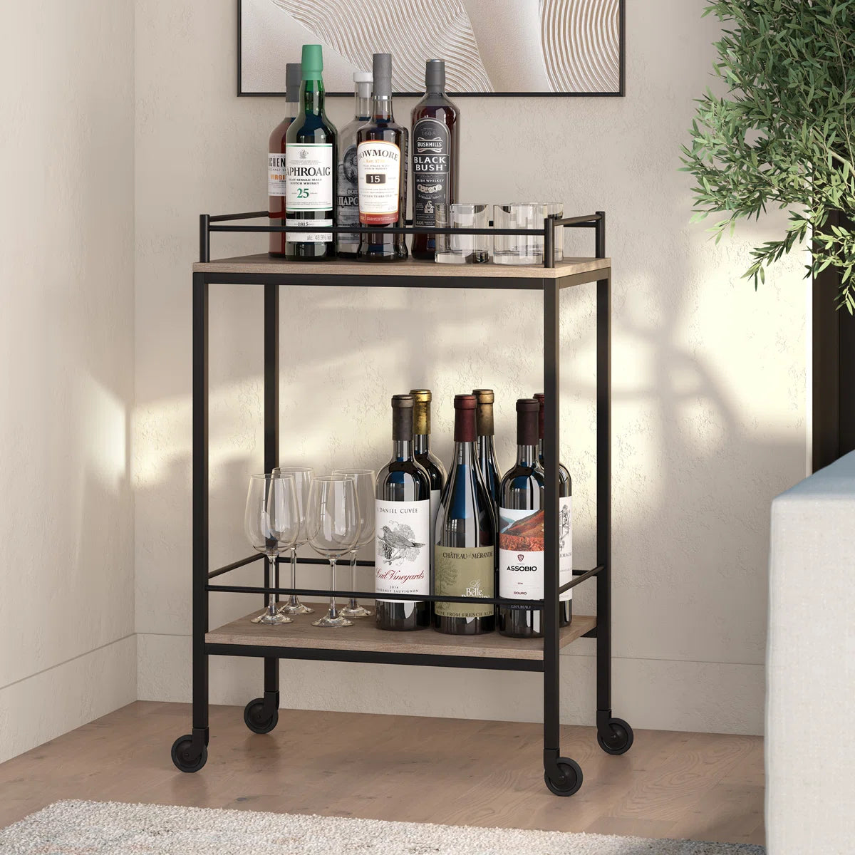 Barnes Metal Bar Cart
