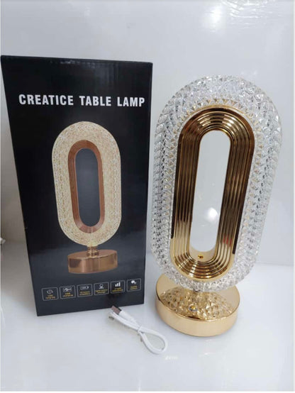 LED Oval Shaped Crystal Decorative Light Lamp