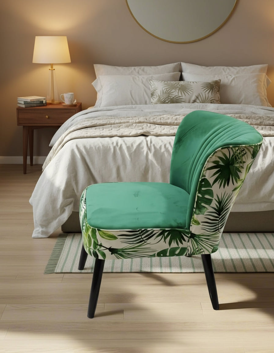 Alfa Green Bedroom Chair