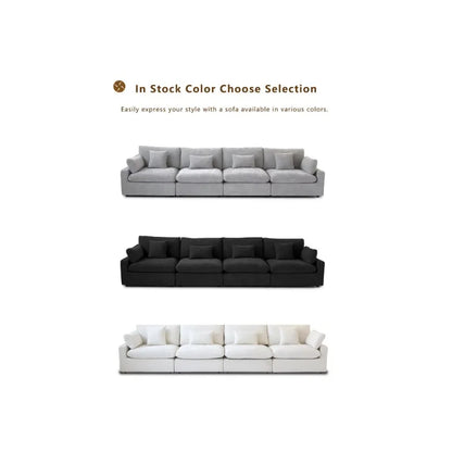 Atunus Gray Minimalist Sofa Set