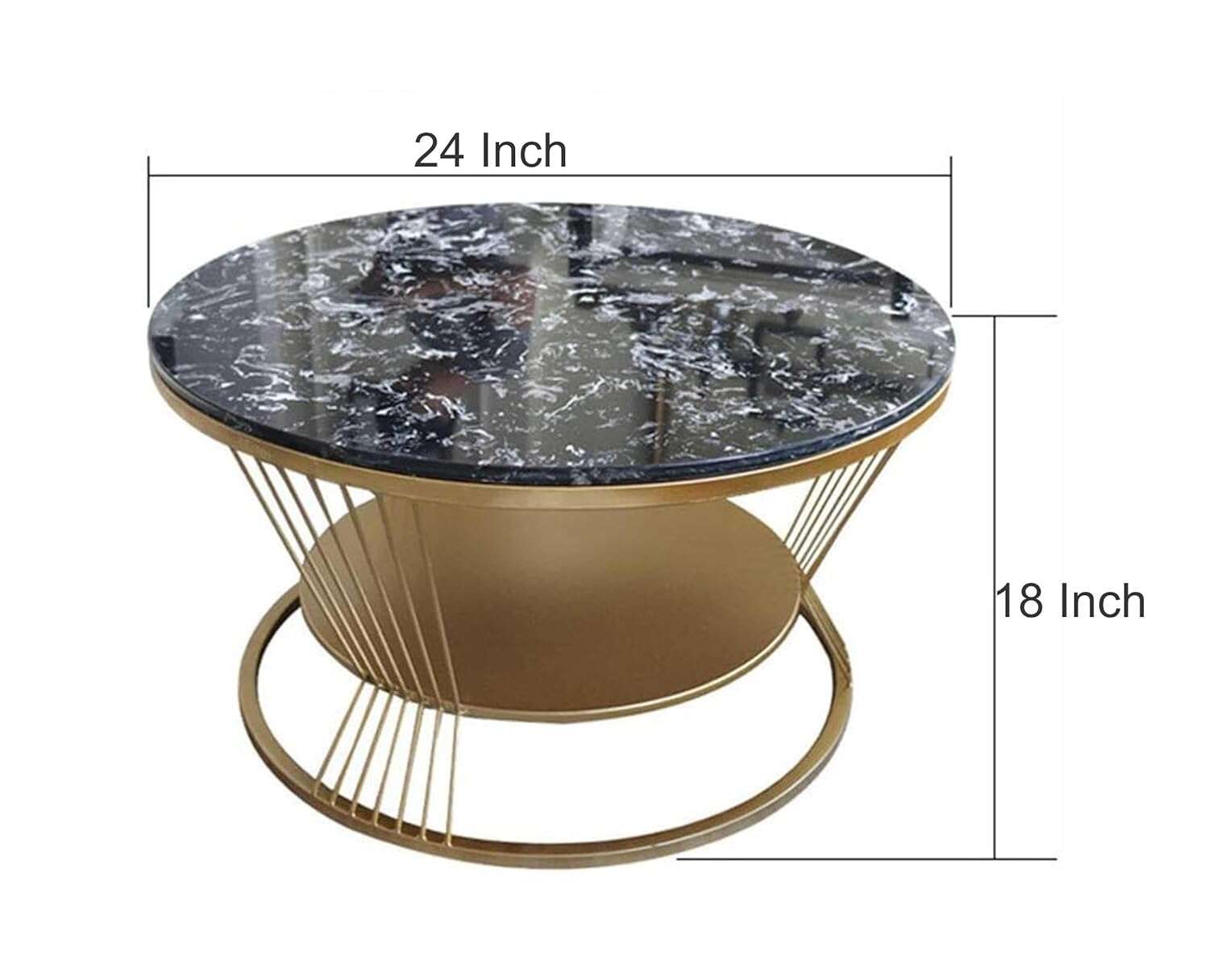 Afiya Round Coffee Table Living Lounge Center Table Home Virsa