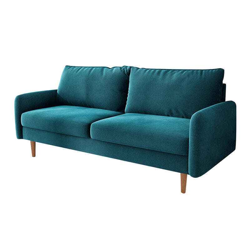 Alliviah 71.6" Velvet Round Arm Sofa