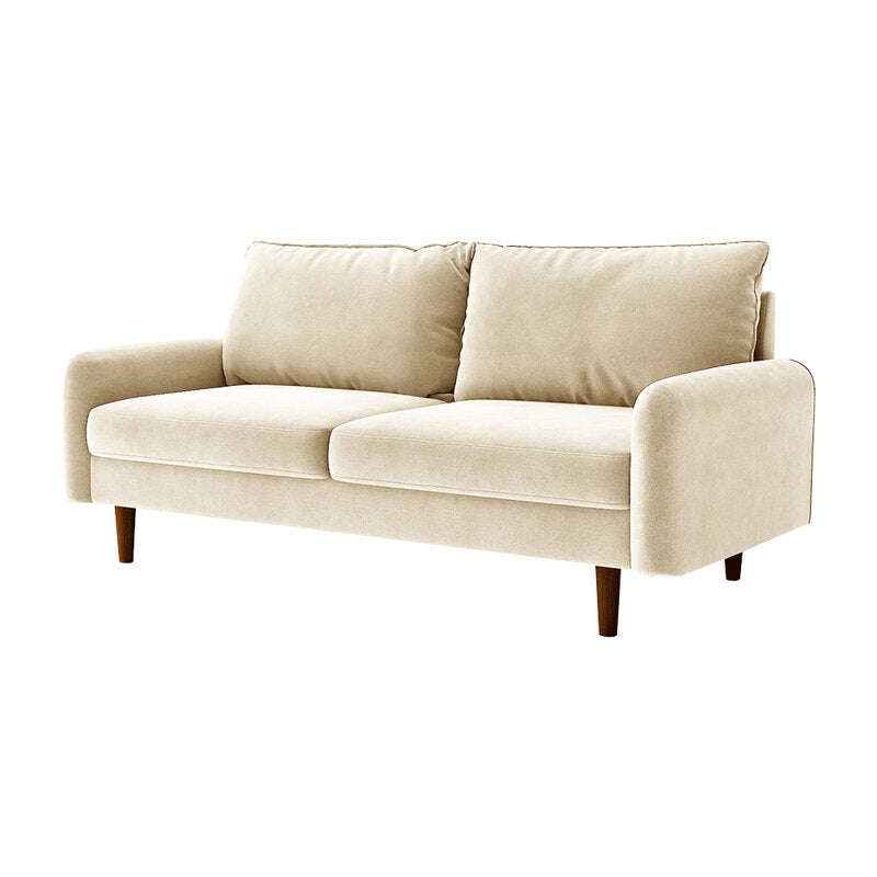 Alliviah 71.6" Velvet Round Arm Sofa