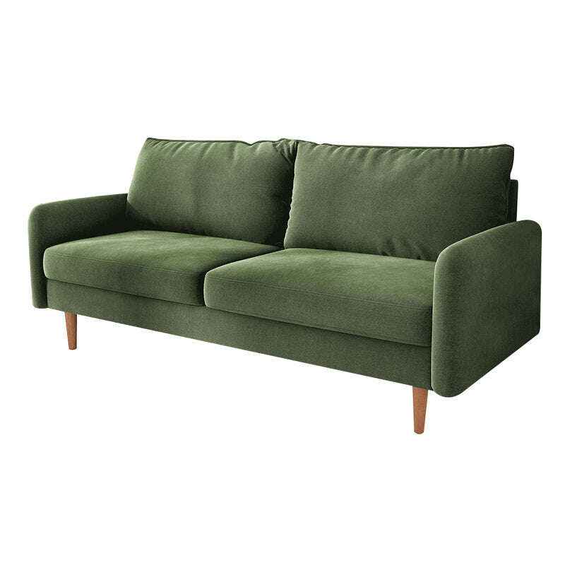 Alliviah 71.6" Velvet Round Arm Sofa
