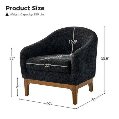 Barrel backrest chairs