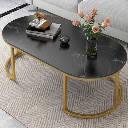 Modern Oval  Luxury Center  Table Set for  Living Room