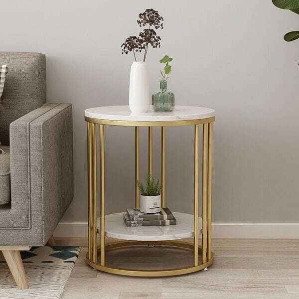 Coffee table/side table/ nesting table with metal stand for home, living room