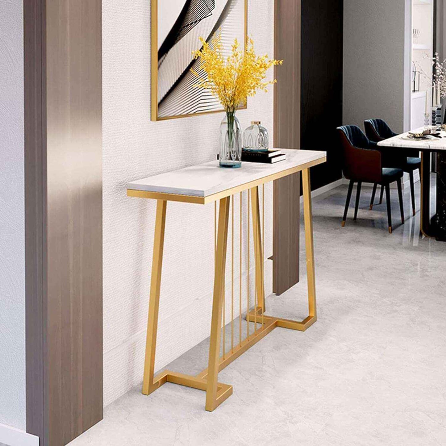 Deco Entryway Hallway Accent Contemporary Living Lounge Console Table