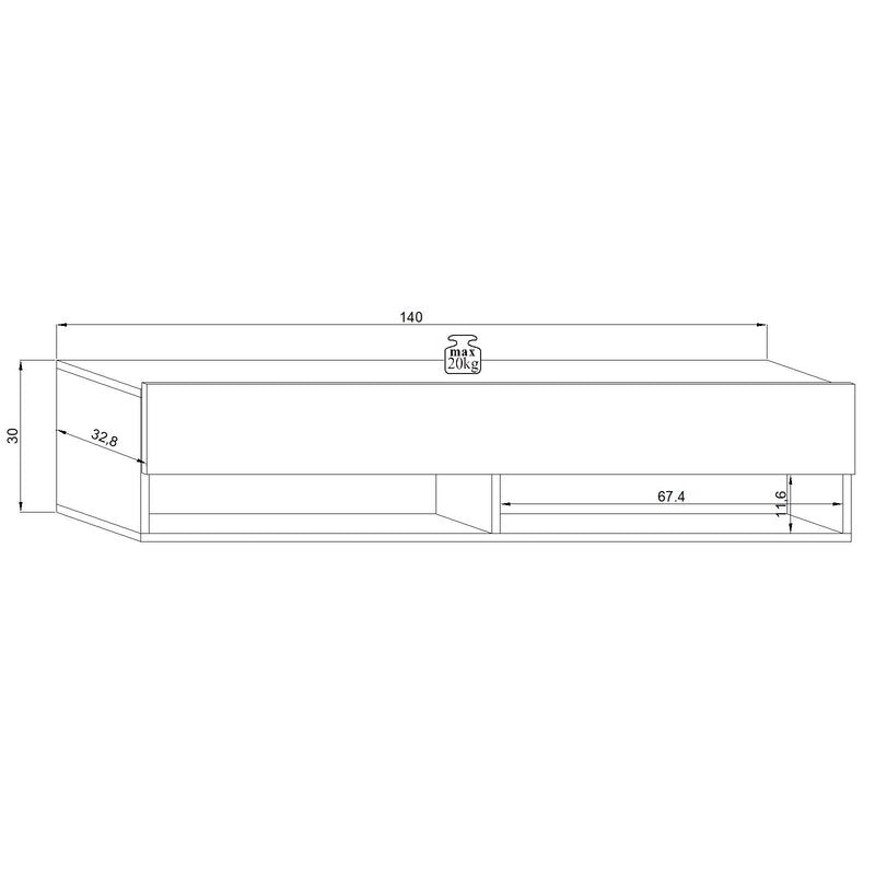 dolton floating tv rack Home Virsa