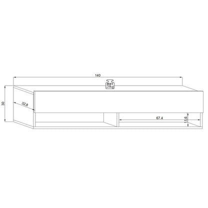 dolton floating tv rack Home Virsa