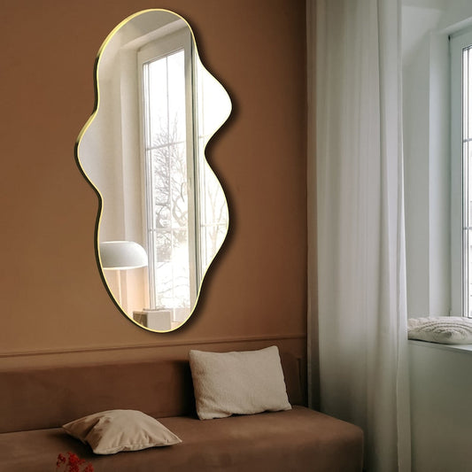 Irregular Shape Antique Mirror - unique Design