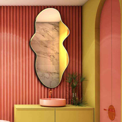 Irregular Shape Antique Mirror - unique Design