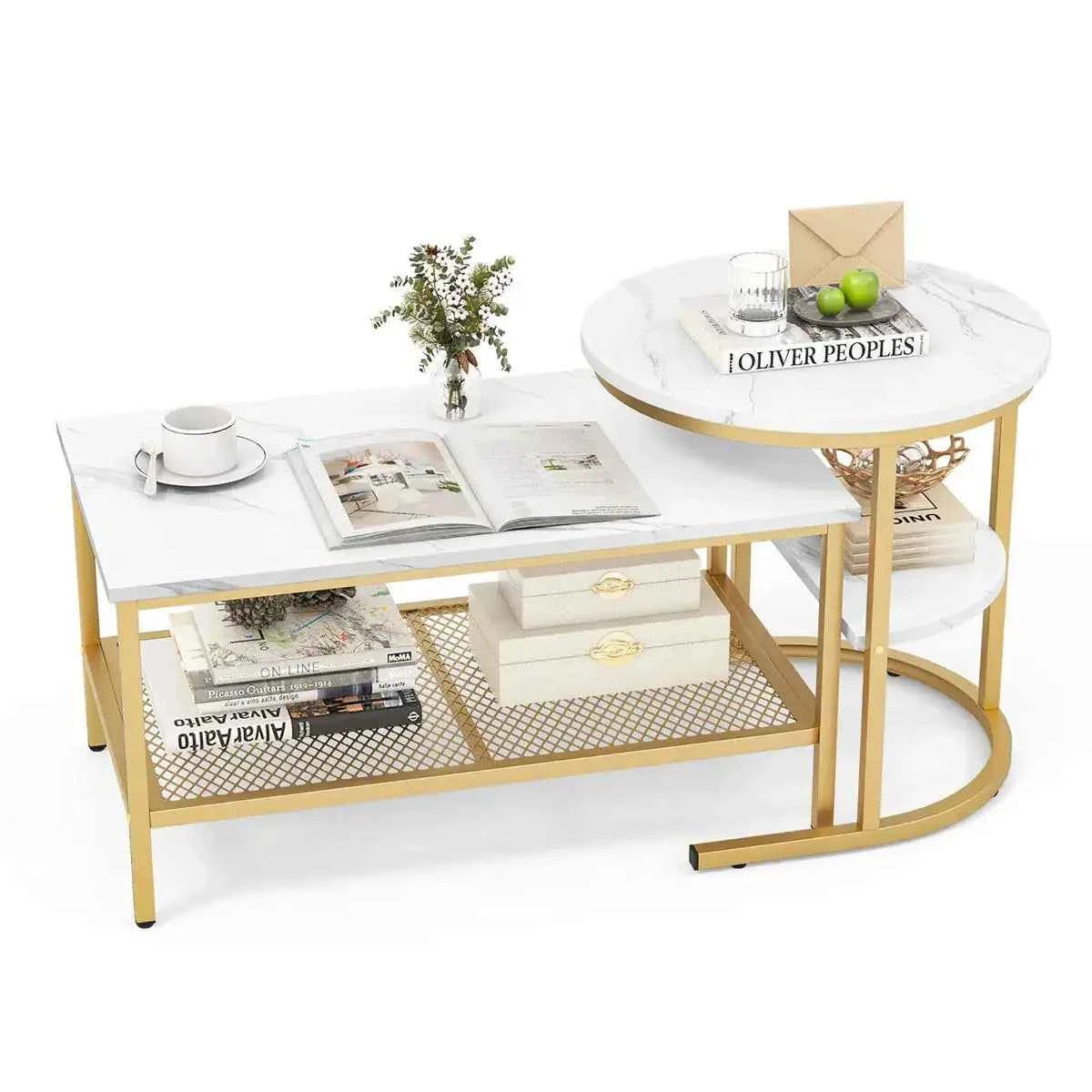 Javarrius Living Lounge Nesting Coffee Center Table