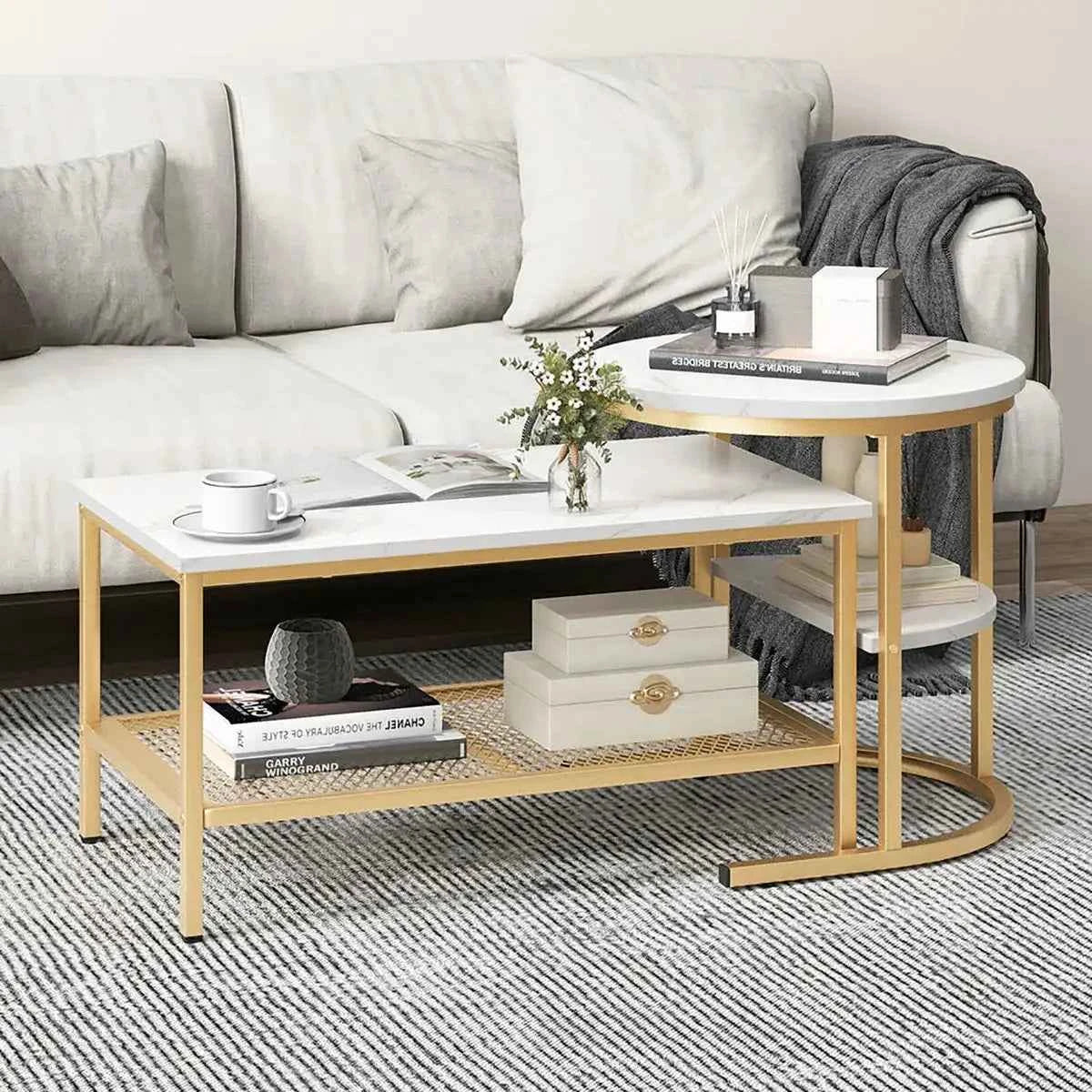Javarrius Living Lounge Nesting Coffee Center Table