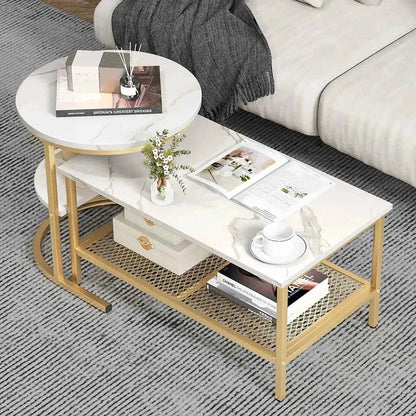 Javarrius Living Lounge Nesting Coffee Center Table