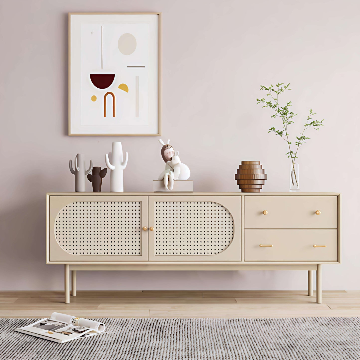 Lorenzo rattan console Home Virsa