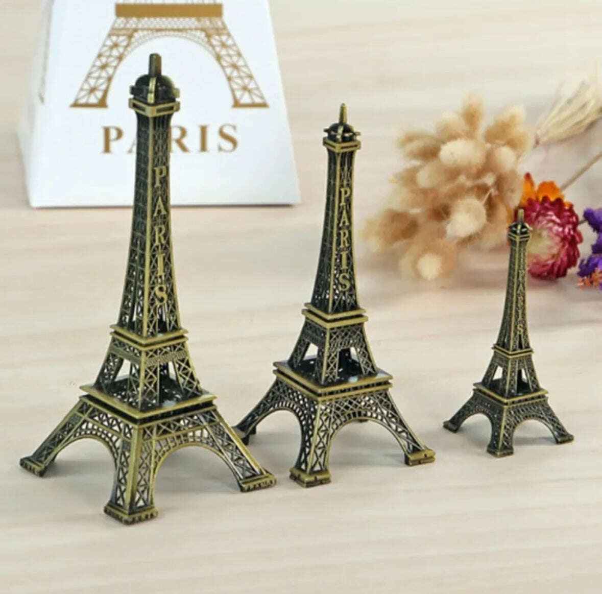 Metal Eiffel Tower For Home & Office Decoration ( 3 pcs set )