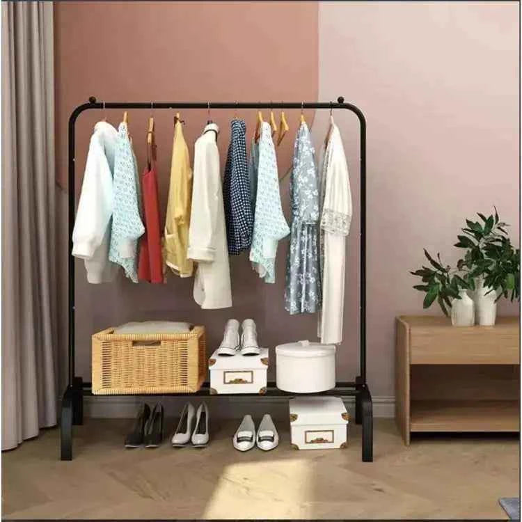 Drapery Hanging Rack Modern- Cloth hanging stand rack – Home Virsa