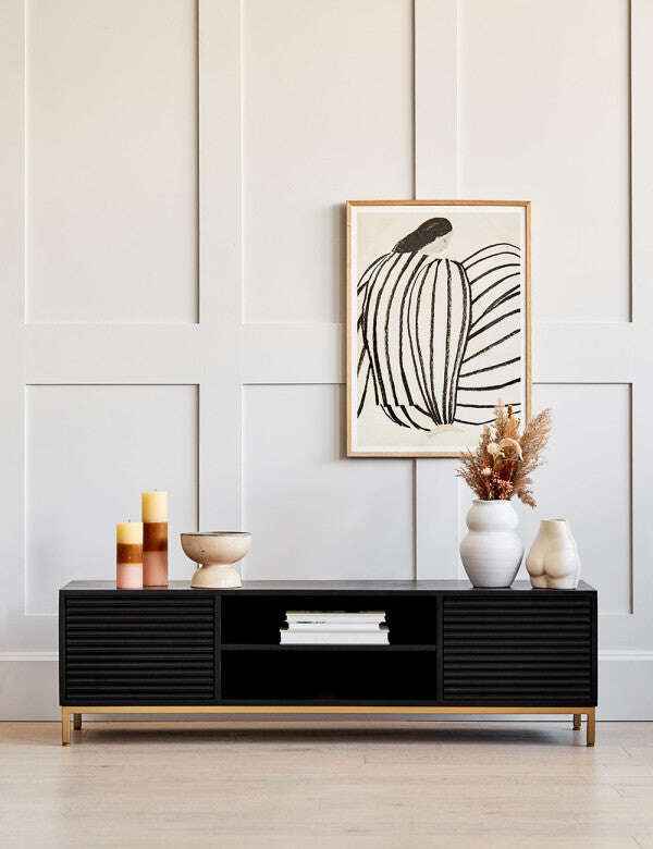 Osaka black led console