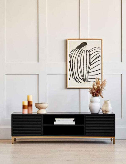 Osaka black led console