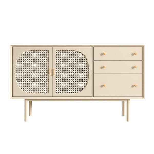 Rain rattan side board