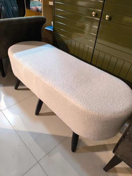 Luxurious 3-Seat Wood Capsule Stool | High-Quality Construction
