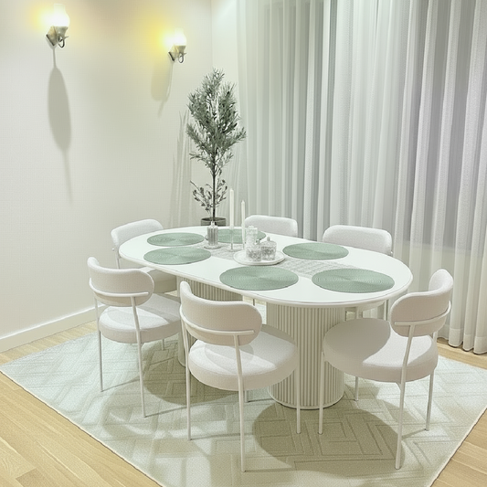 Alfa Modern Dining Table White