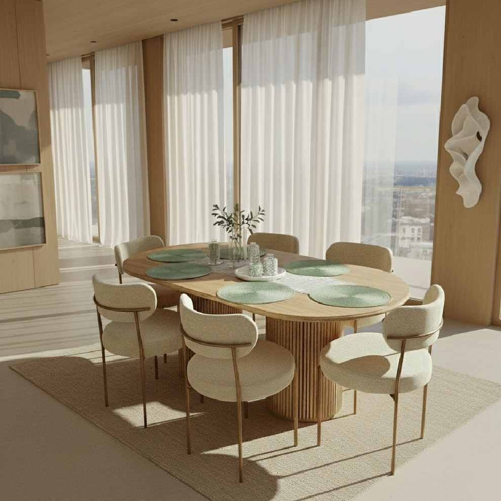 Alfa Modern Dining Table Golden