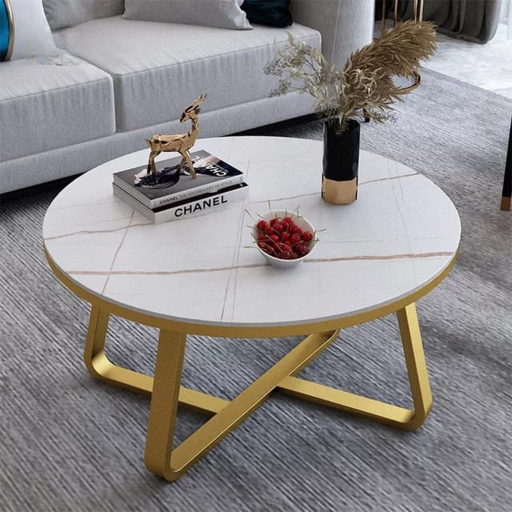 Table set for drawing room iron Base Wooden Top Home Virsa