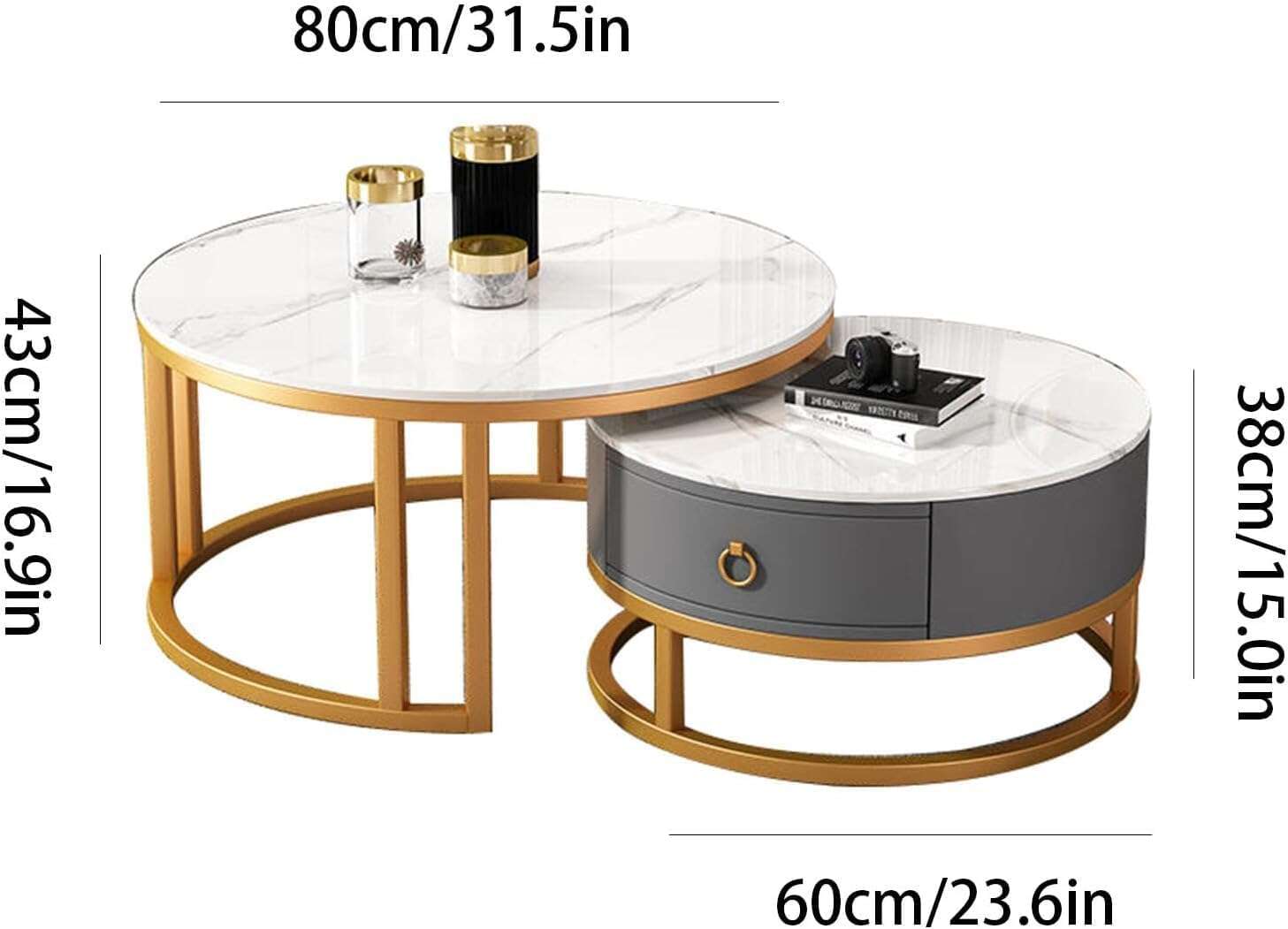 Tangula Modern Living Room Table Lounge Nesting Tables Home Virsa
