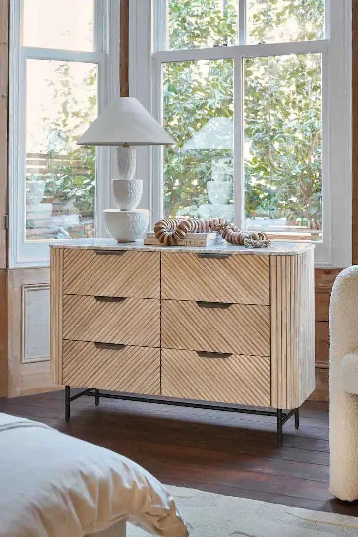 Valencia 6 drawer chest of drawers